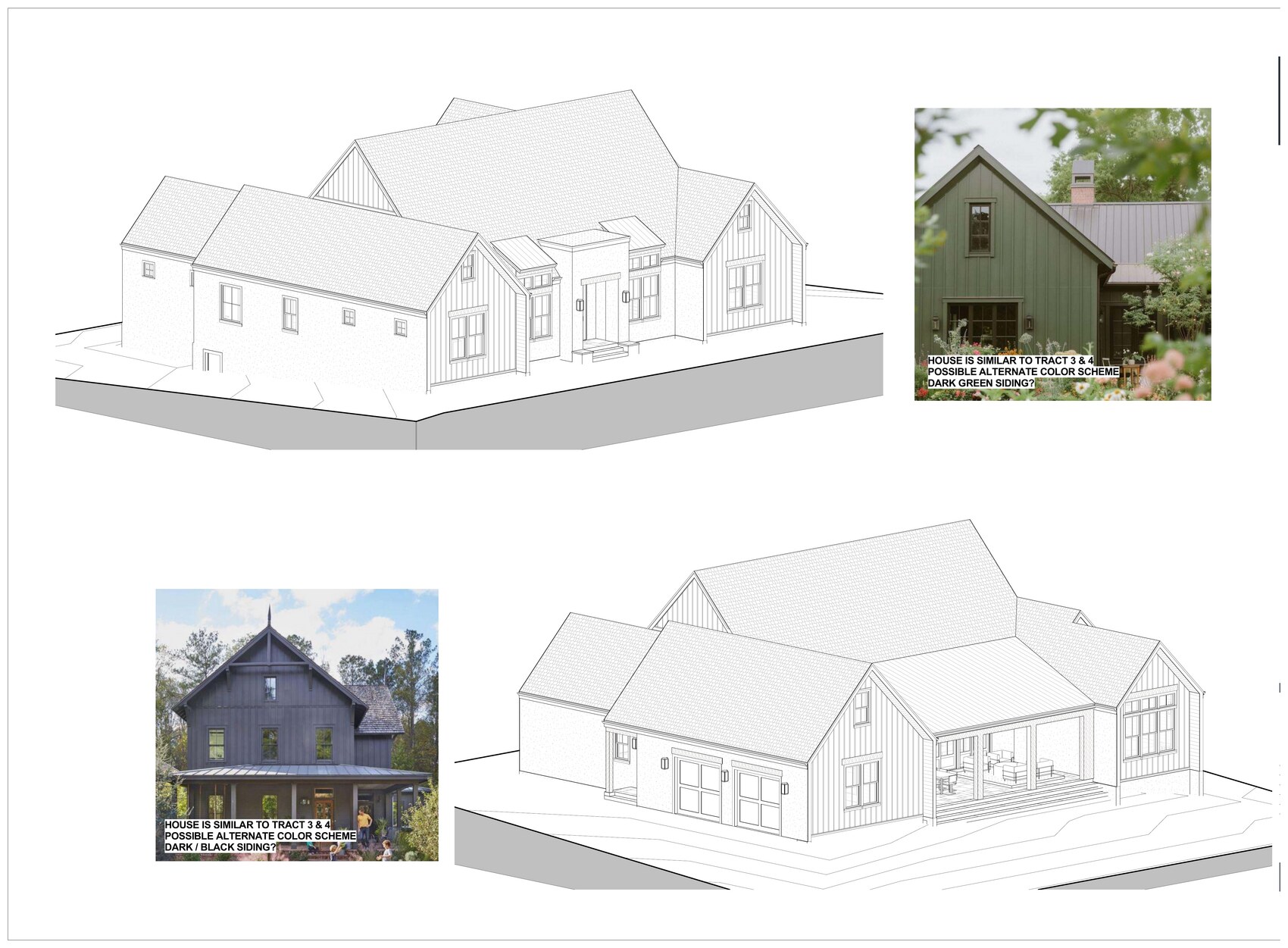 Architect 3D perspective studies of Residence 02