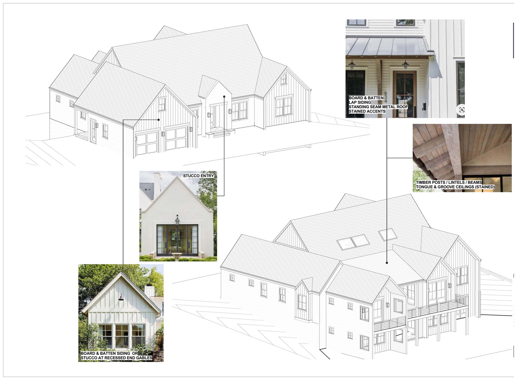 Architect 3D perspective studies of Residence 03