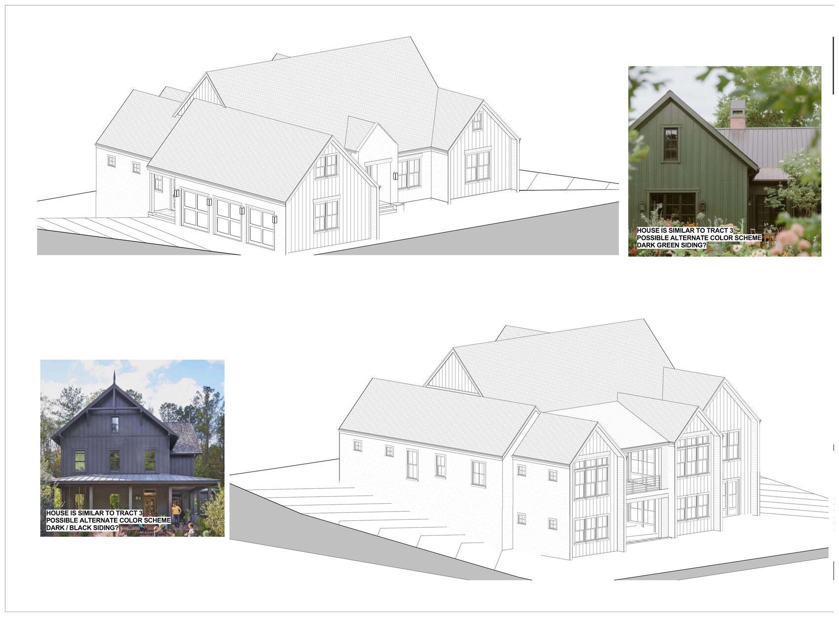 Architect 3D perspective studies of Residence 04